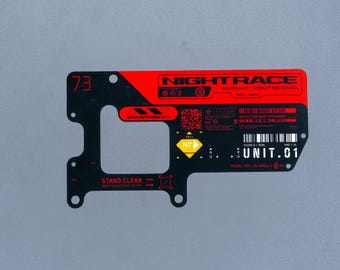 Cyberpunk Sticker, Night Race Unit 01 I/O Decal