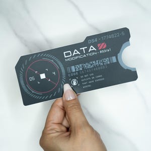 Cyberpunk Data Modification Vinyl Sticker: Sci-Fi Gaming Dystopian Tech Decal, UV-Protected, Glossy/Matte