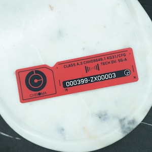 Chroma Tech Bar Vinyl Sticker: Minimalist Cyberpunk Sci-Fi Gaming Dystopian Tech Decal