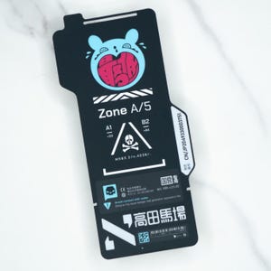 Cyberpunk Vinyl Sticker: UV-Protected, Glossy/Matte Decal (2.7x5.5”)