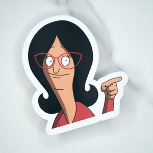 Linda Belcher Alright! Bob&#39;s Burgers Vinyl Sticker | Premium 3.4&quot; Weatherproof & UV Protected Decal, Laptop, Car, Bottle, Funny TV Show Gift