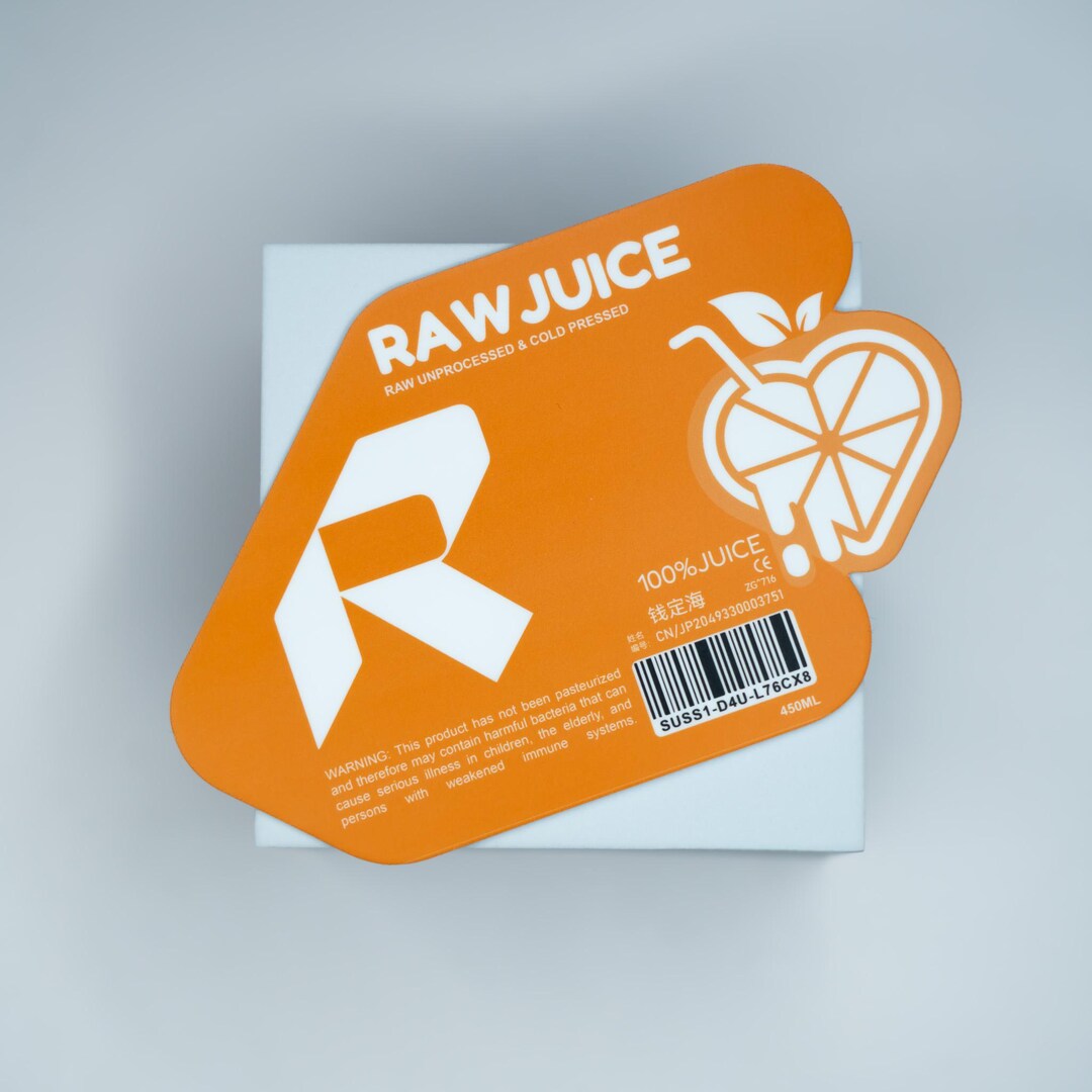 Raw Juice Vinyl Sticker: Futuristic Sci-fi Dystopian Food Decal - Etsy