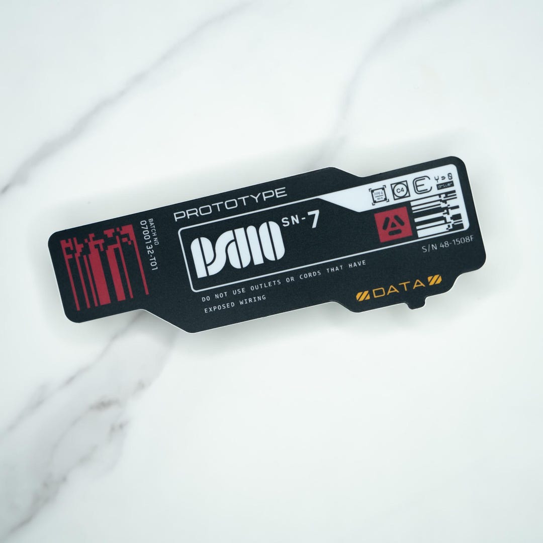 Cyberpunk Vinyl Sticker | Prototype | Sci-fi Gaming Decal | 2x5.5 ...