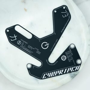 Cyberpunk Frame Vinyl Sticker: Sci-Fi Gaming Dystopian Tech Decal