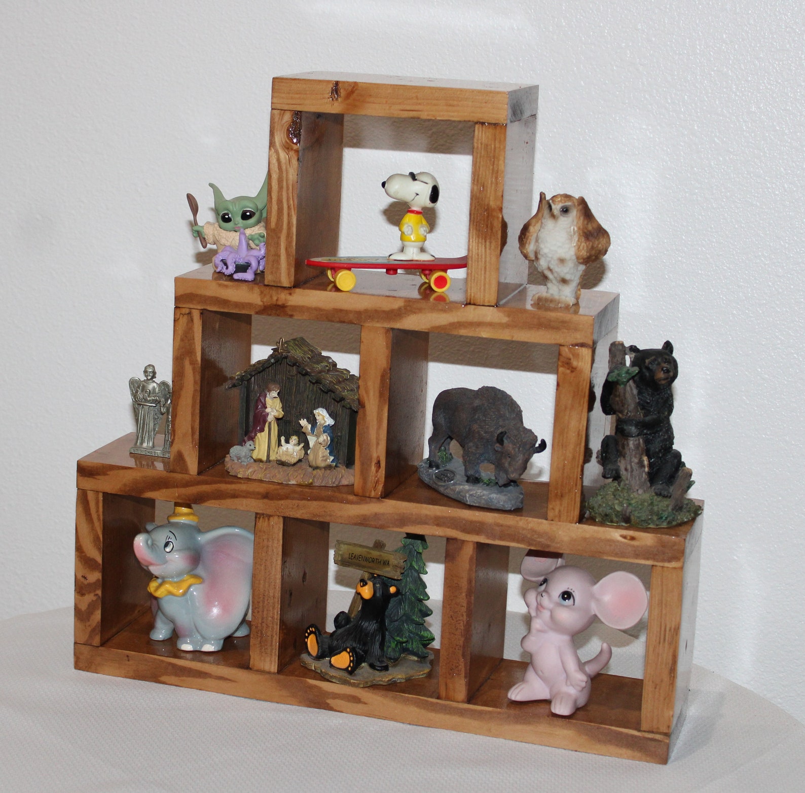 Knick Knack Shelf, Desktop Display, Counter Display, Cube Display Shelf ...