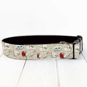 alice in wonder pet dog cat collar and dog collar and leash set