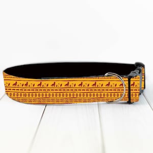 Personalized lion cat and dog collar and leash set, cute custom dog collar, custom cat collar, king of lion dog and cat leash