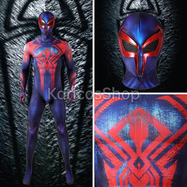 Costume cosplay di Halloween con tuta Spider-man di Miguel O'Hara