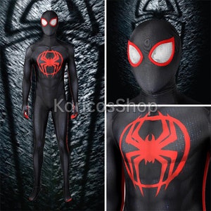 AHSLIZI Costume de super-héros Spiderman pour adulte Miles Morales