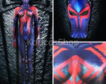 Spider-Man 2099 Miguel O'hara Damen Cosplay Jumpsuit Halloween Cosplay Kostüm