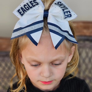 Customizable Cheer Bow, Cheer Bow, Competition Cheer Bow, Cheerleading Bow Optional Matching Keychain Bow