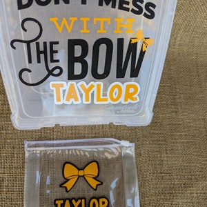 Cheer Bow Box, Cheer Bow Holder, Bow Box, Cheerleading Bow Box, Bow Storage Box, Travel Bow Box