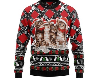 kitten xmas jumper