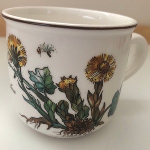 VILLEROY & BOCH anno 1748 Luxembourg Tasse à thé café BOTANICA. Lot de 4. Cadeau idéal.