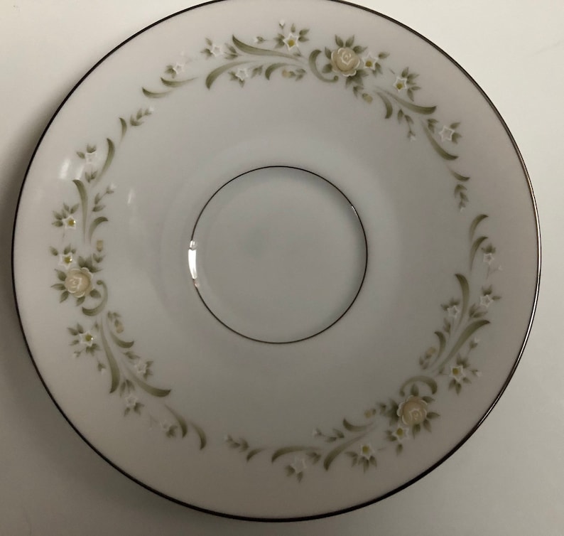 Sango China Japan Debutante 3688, Vintage Footed Teacup and Saucer, Set