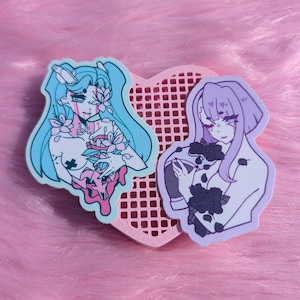 White Lilies & Black Roses Stickers