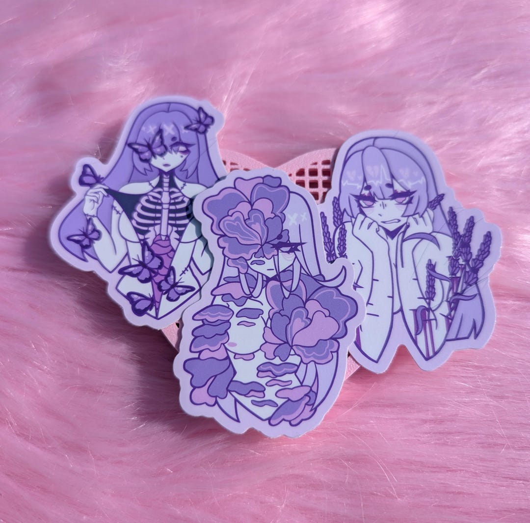 Lavender Despair Stickers - Etsy