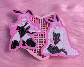 Bunny Bottle Service Stickers