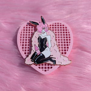 Bunny Bottle Boy Pin