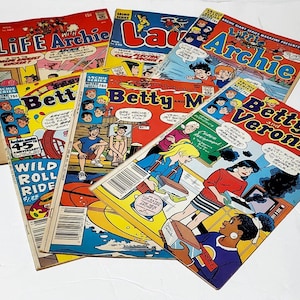 Lot von 6 Comics der Archie Comics Familie aus verschiedenen Serien aus den 1980er Jahren