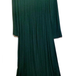 Vintage Jessica Howard Green Buffalo Plaid Flannel Cottagecore Dress Size 6