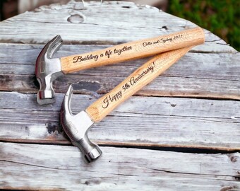 Laser engraved hammer, Father’s Day gift, groomsmen gifts, personalized hammer gift