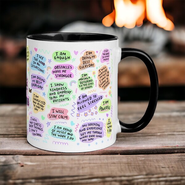 Nurse mug, positive affirmations nurse mug