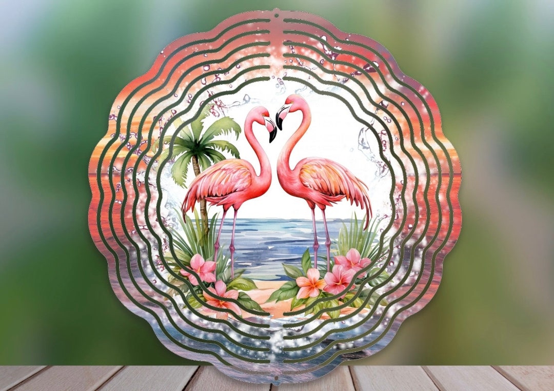 Girello Eolico Da Giardino Premier Kites FLAMINGO VOLANTE - Petite Garden Wind Spinner