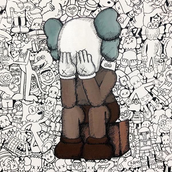 Kaws in doodle world