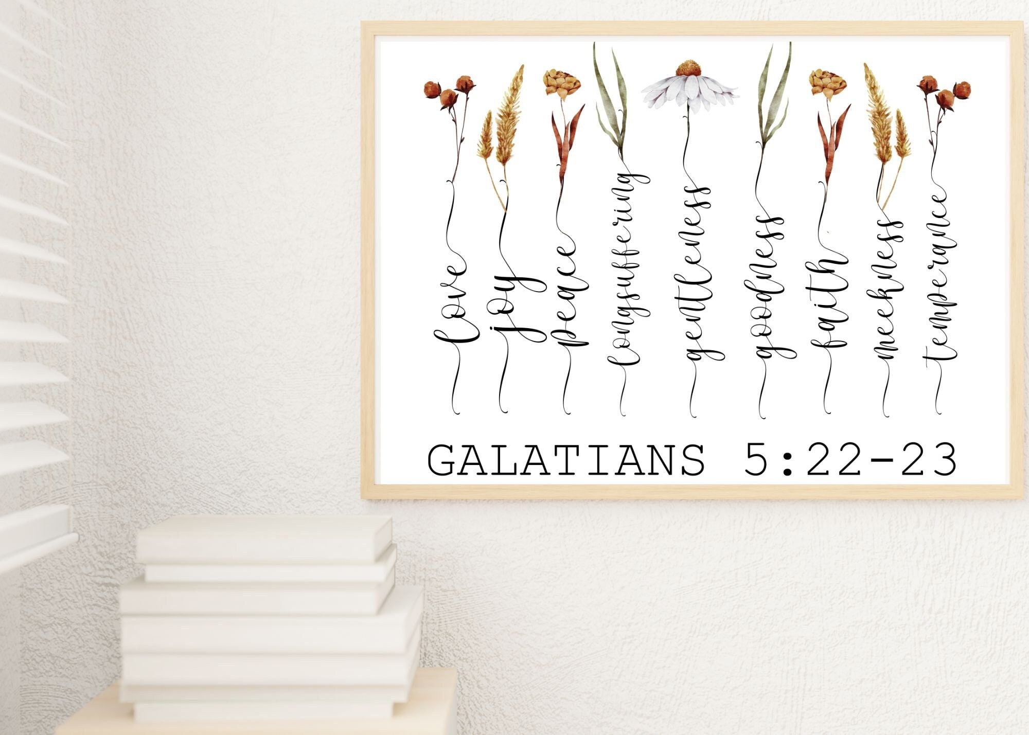 GALATIANS 52223, Fruits of the Spirit, KJV Bible Verse, Printable