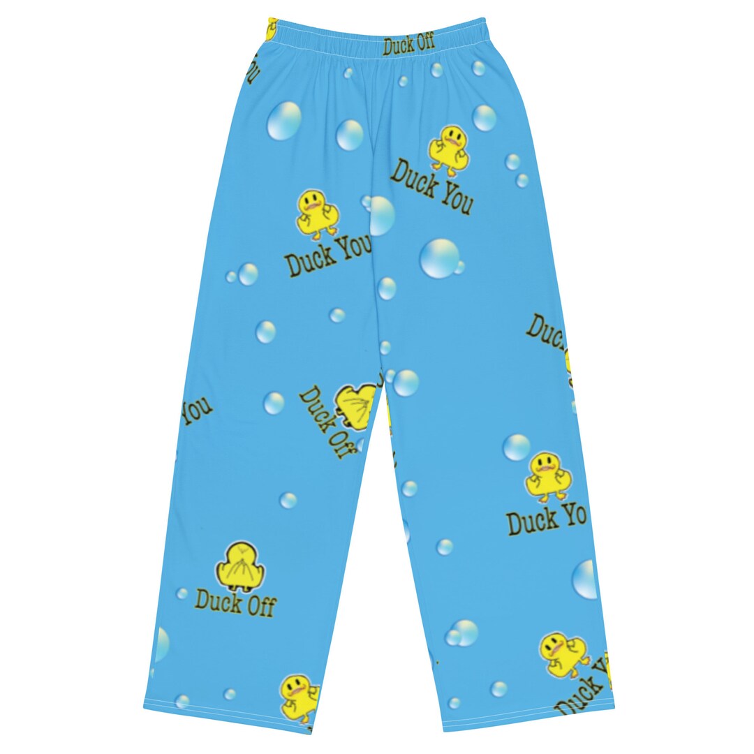 Duck You Duck off Unisex Pajamas Pants Etsy