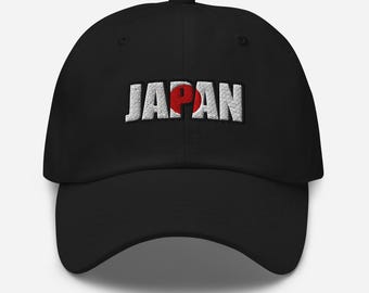 J刺繍キャップ 日本国旗付き 日の丸 日本国旗 刺繍入り コットン ベースボールキャップ 調節可能