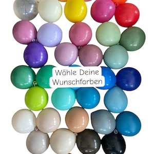 Luftballons in Deinen Wunschfarben 30 cm Durchmesser -  Dekoballons - Ballons Naturlatex  für Luft oder Ballongas Helium