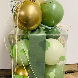 Personalisierbar DIY Ballonbox, Geschenkbox, Balloonbox, Geschenkverpackung, Geschenkidee, Ballon-Box  - Farben wählbar - 18x18x25 cm