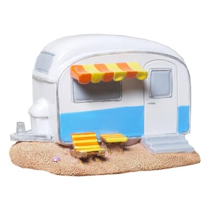 89323 - Spardose Spartopf Wohnwagen 9 x 13,5 cm, Geldgeschenk Urlauber Globetrotter