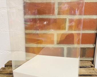 25x25x30 cm Geschenkbox Verpackungsbox Box  transparent durchsichtig - für Geld Gutschein kleine Geschenke etc.-  Ballonbox Personalisierbar