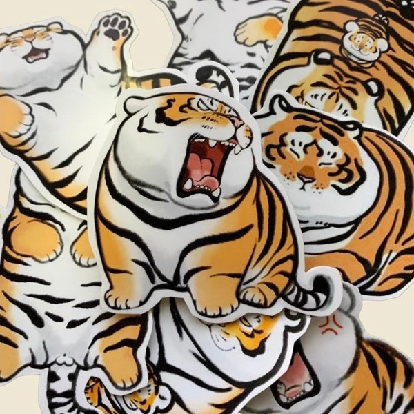 Tiger sticker | Big Tiger stickers | Vinyl stickers. | Laptop stickers