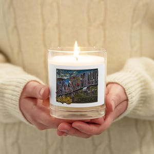Greetings from Jacksonville -Glass jar soy wax candle