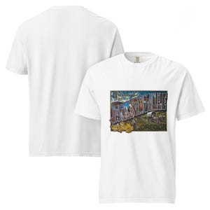 Saudações de Jacksonville - Camiseta unissex de alta gramatura tingida à mão
