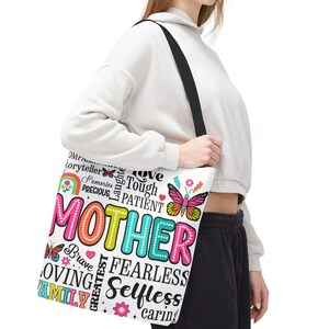 Affirmation Tote Bag For Mother, Inspirational Tote Bag For  Mom, Carry All Summer Tote Bags, Mother&#39;s Day Gift, Everyday  Shopping Bag