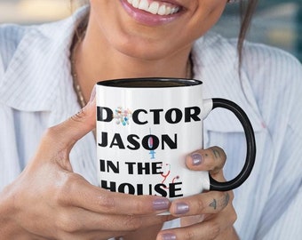 Doctor Appreciation Coffee Mug,-Best Doctor Ever Accent Mug, Personalized Gift, Medical Humor Cup, Unique Doctor Present