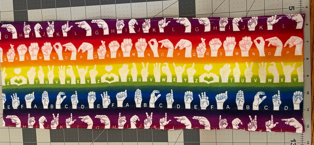 Asl Sign Rice Rainbow ASL Manual Alphabet Rice Bag/pack - Etsy Israel