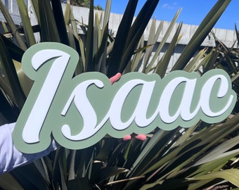 Double Layered Name Plaque | Name Sign | Nursery Decor | Kids Name Sign | Personalised Wall Sign | Bedroom Door Name Sign