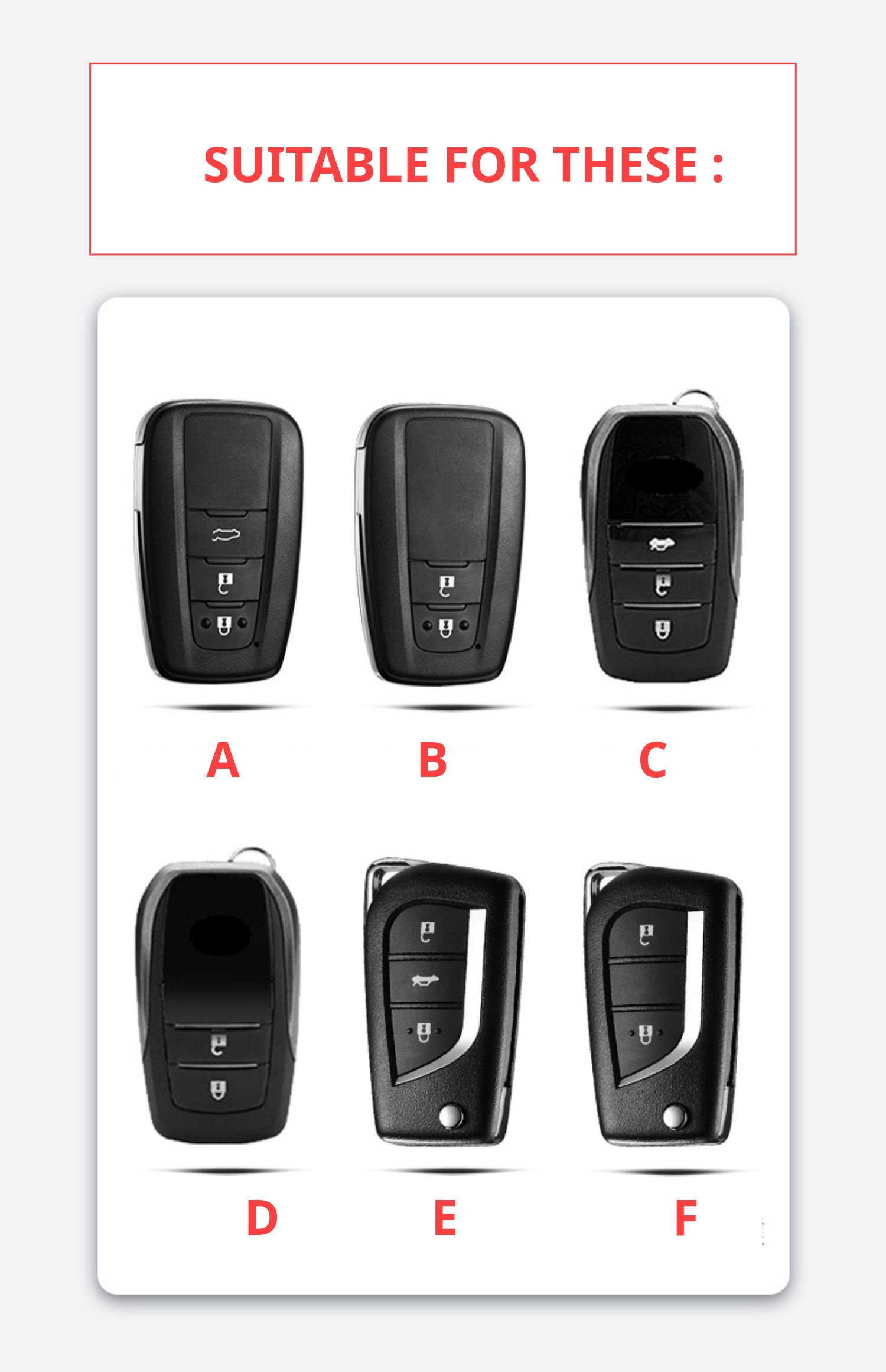 Toyota Car Key Cover Soft Premium TPU Protector Case Keyless Etsy