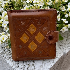 Vintage Genuine Brown Leather Pocket Cigarette Case| Gentleman's Retro Cigarette Storage| Real Leather Cigarette Holder| Smoker's Accessory