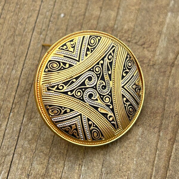Damascene Brooch Etsy