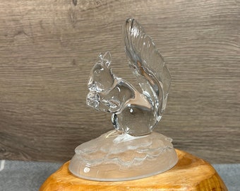 クリスタル・ダルクガラスのリスの置物 - 鉛クリスタル - アニマル