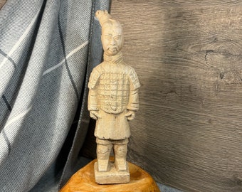 ヴィンテージ中国兵馬俑戦士レプリカ彫刻 | 中国兵士レプリカ像 | 伝統