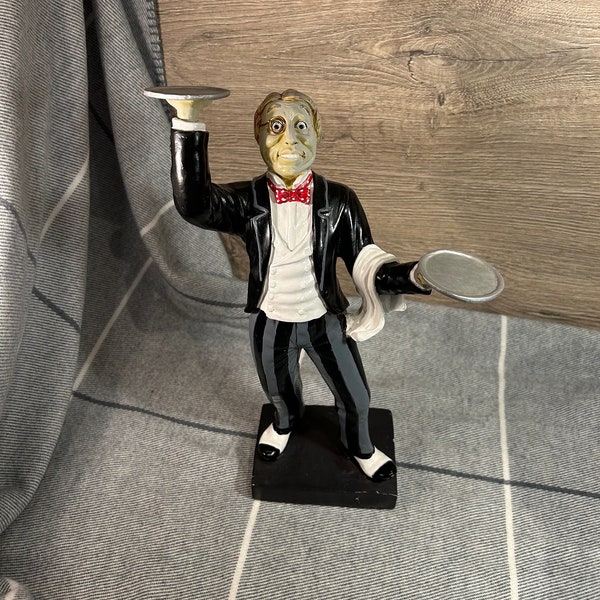 Waiter Butler Statue Etsy