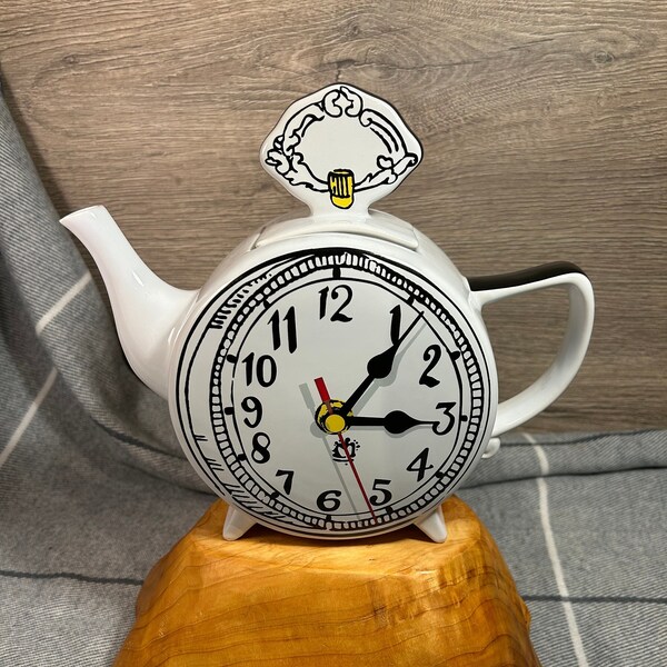 Teapot Clock Etsy